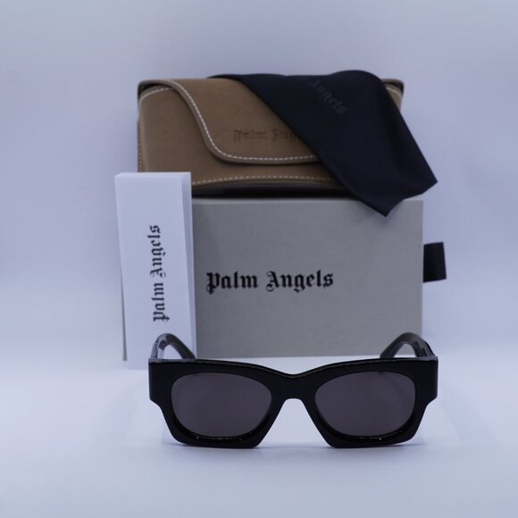 Palm Angels PERI089 BODIE 1007 Square Sunglasses - Black/Dark Grey - Picture 2 of 9